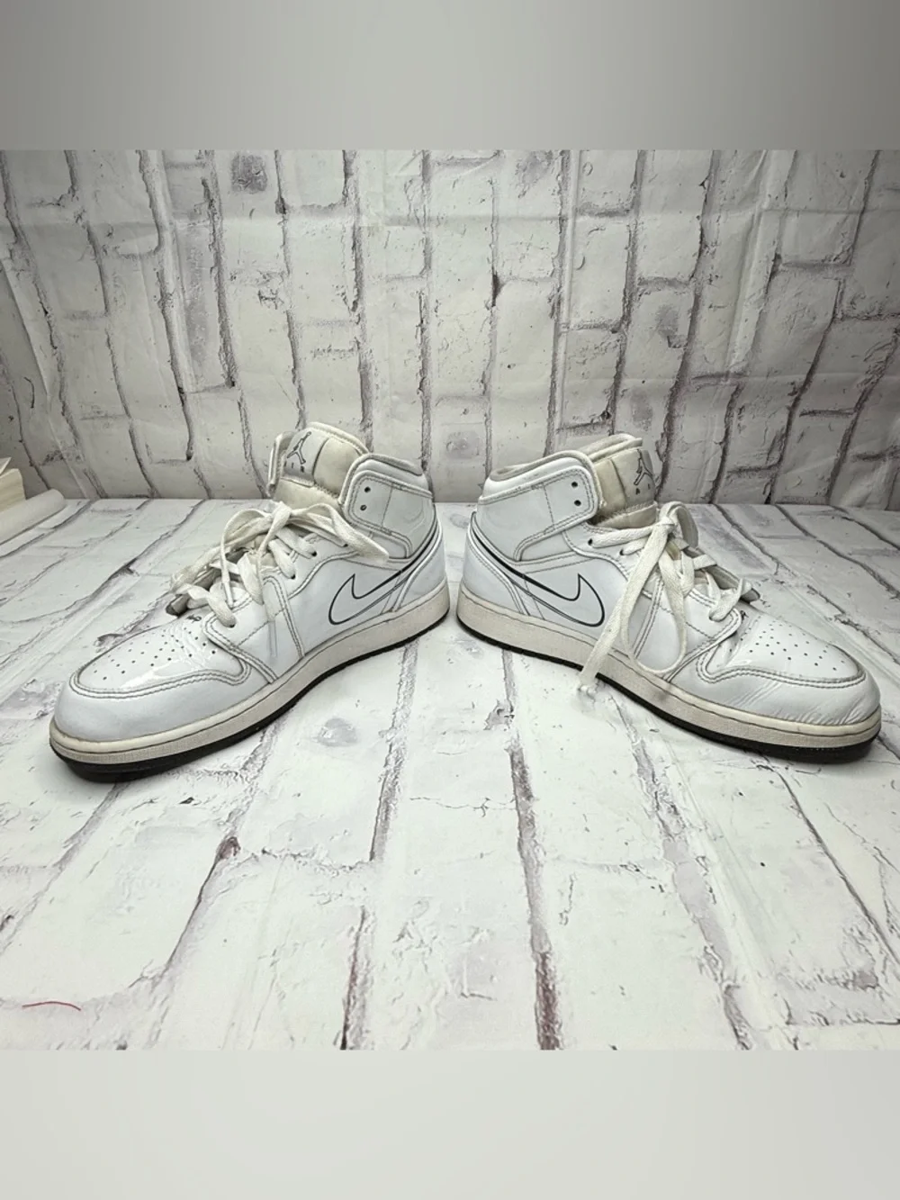 Nike Air Jordan 1 Mid GS 'Schematic' Youth Size 7Y 2021 DQ1864-100 High Top